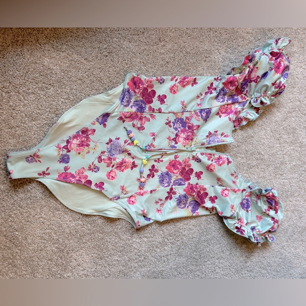 Love Shack Fancy Floral One-Piece Swimsuit